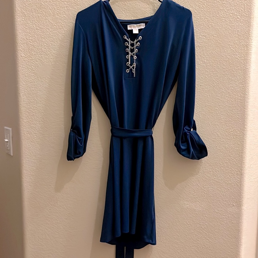 MICHAEL Michael Kors Chain Lace-Up Shift Dress